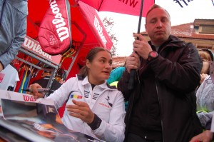 autografe in ploaie
